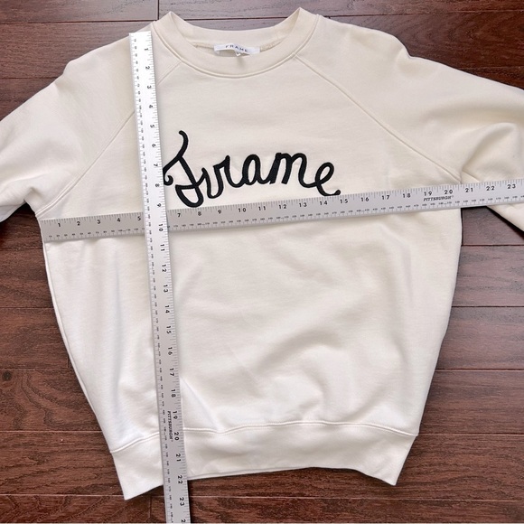 Frame Script Logo Embroidered Sweatshirt - Picture 6 of 9